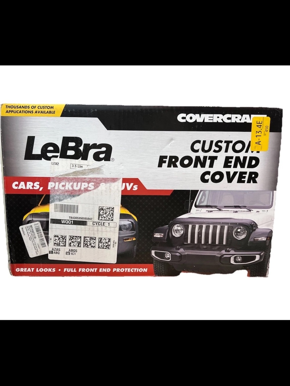 Covercraft LeBra Custom Front End Cover for 2018-2020 Toyota Camry NEW 551621-01